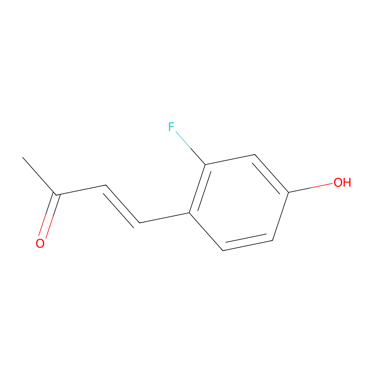 4-(2-Fluoro-4-hydroxyphenyl)but-3-en-2-one molecular structure, CAS 2014582-72-8