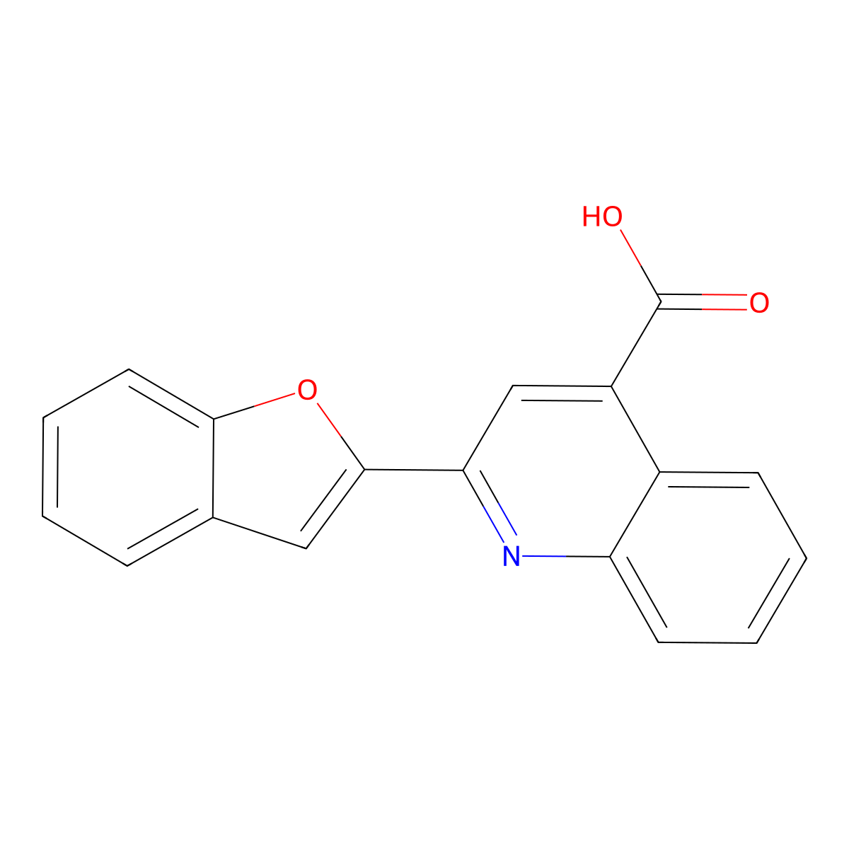 2-(1-Benzofuran-2-yl)quinoline-4-carboxylic acid molecular structure, CAS 20146-23-0