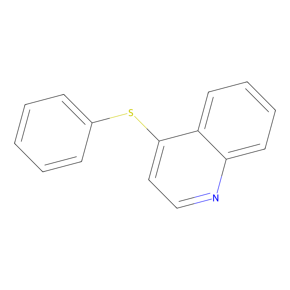 4-(Phenylsulfanyl)quinoline molecular structure, CAS 20146-26-3