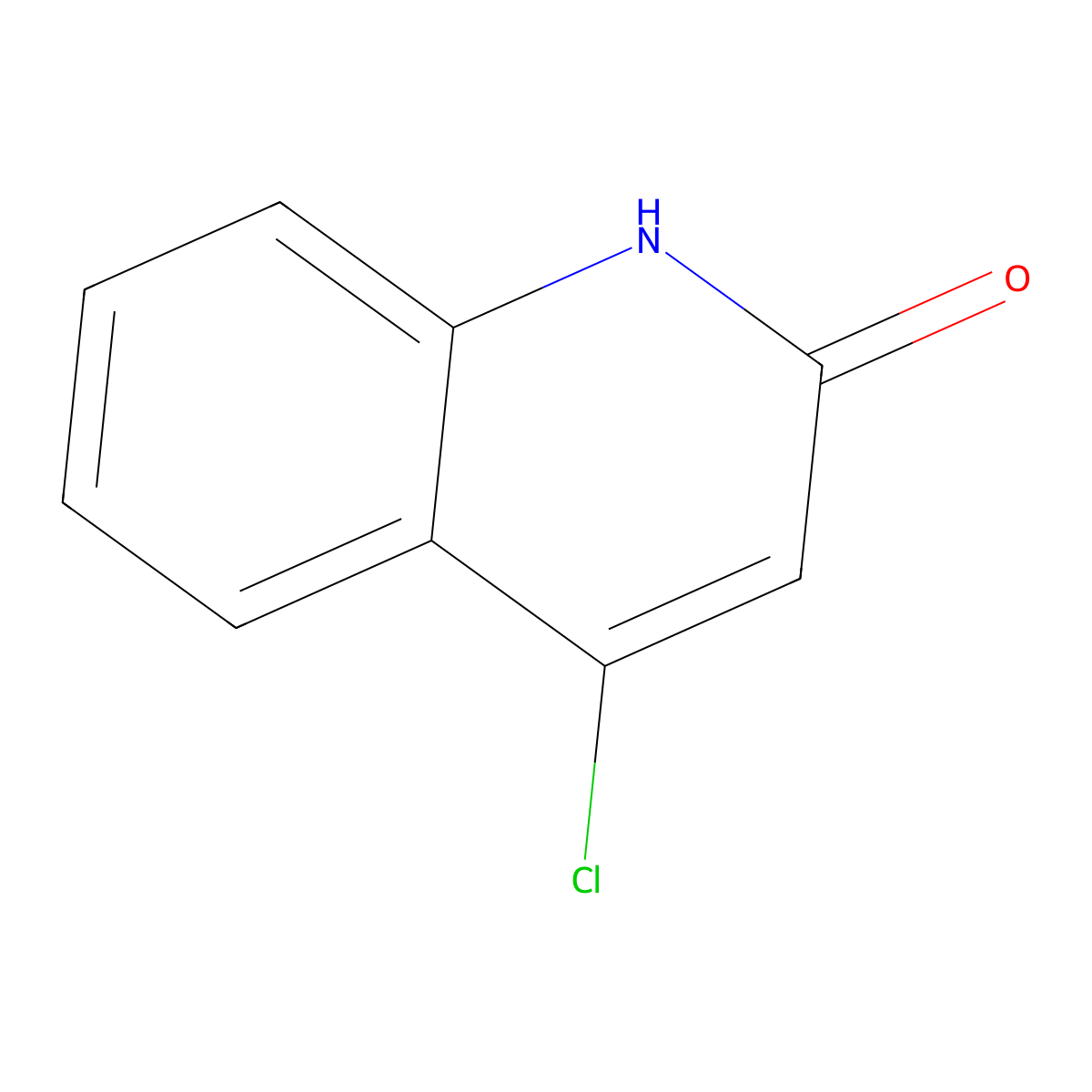 4-Chloroquinolin-2-ol molecular structure, CAS 20146-59-2