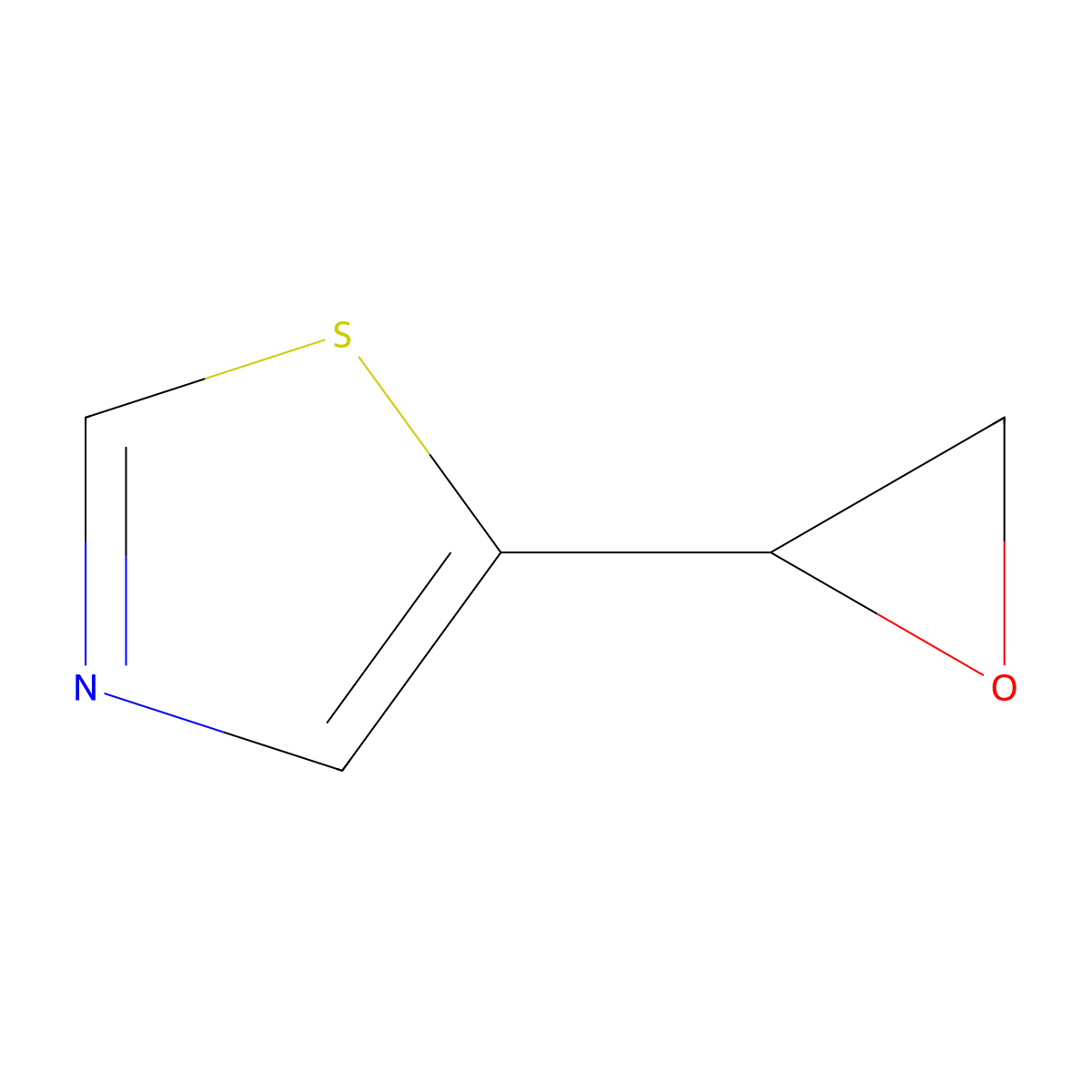 5-(Oxiran-2-yl)-1,3-thiazole molecular structure, CAS 201470-19-1