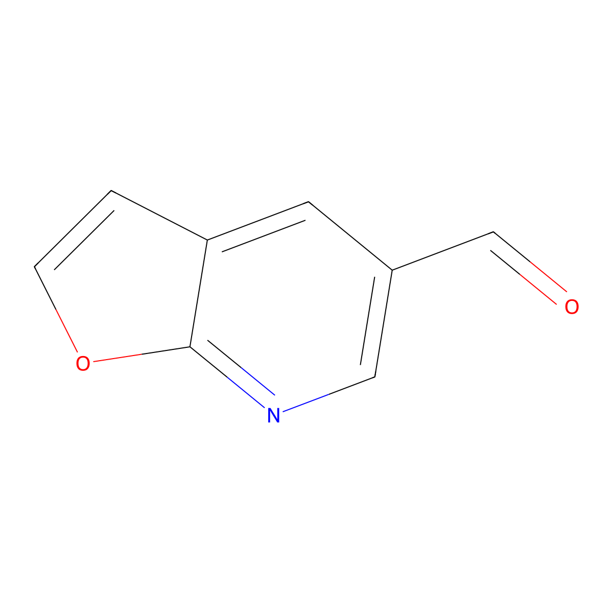 Furo[2,3-b]pyridine-5-carbaldehyde molecular structure, CAS 201470-89-5