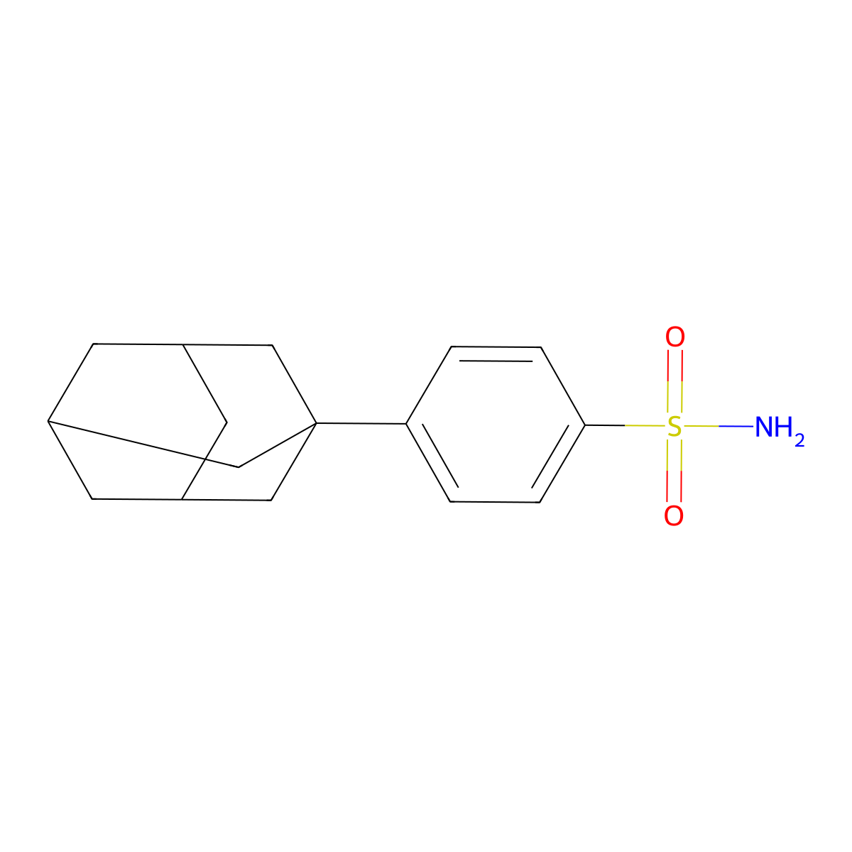 4-(1-Adamantyl)benzenesulfonamide molecular structure, CAS 201480-32-2