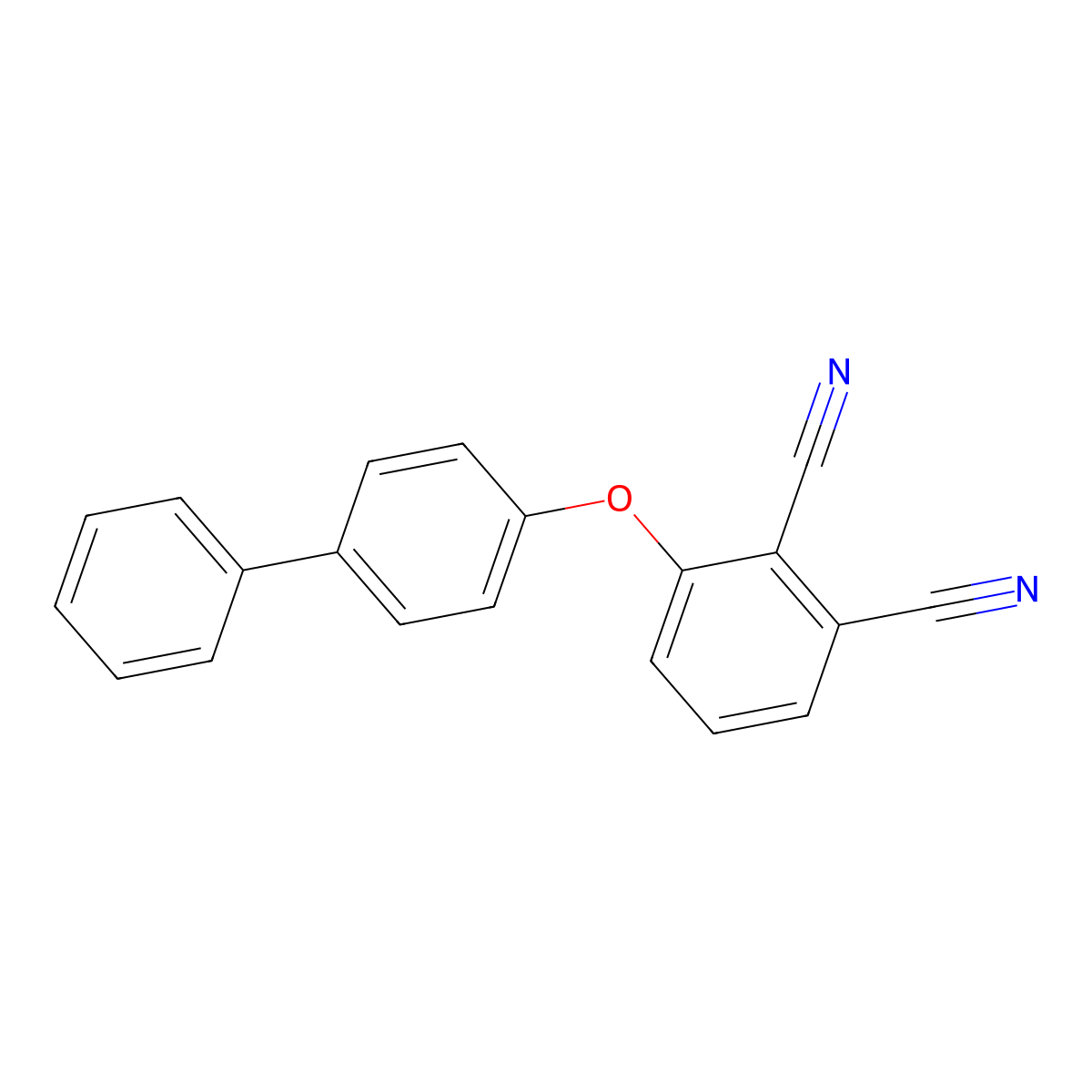 3-(4-Phenylphenoxy)benzene-1,2-dicarbonitrile molecular structure, CAS 201480-88-8