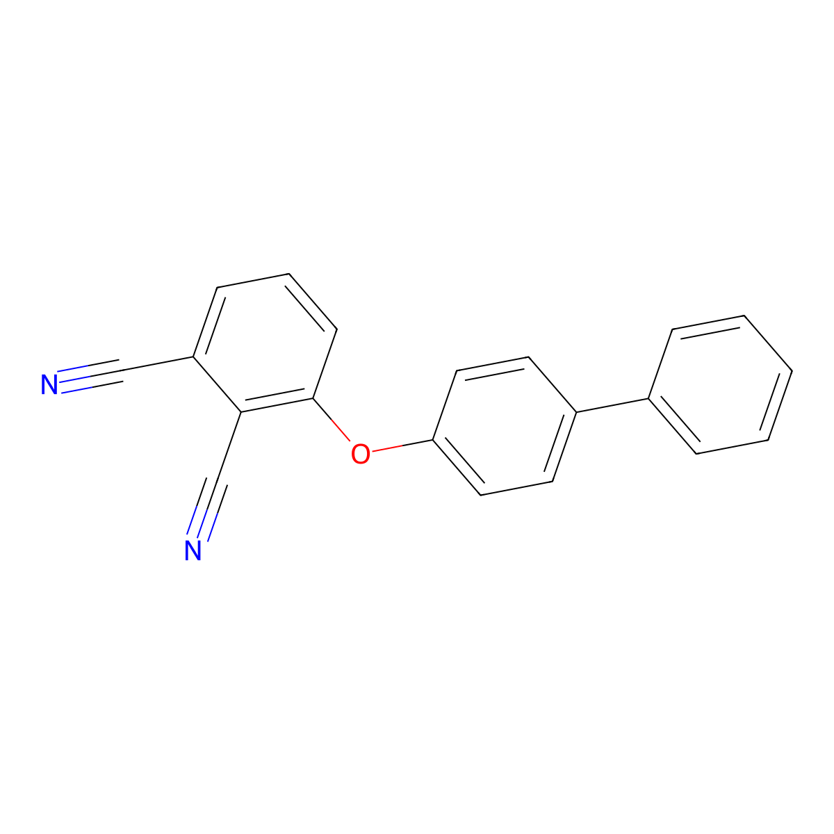 3-(4-Phenylphenoxy)benzene-1,2-dicarbonitrile molecular structure, CAS 201480-88-8