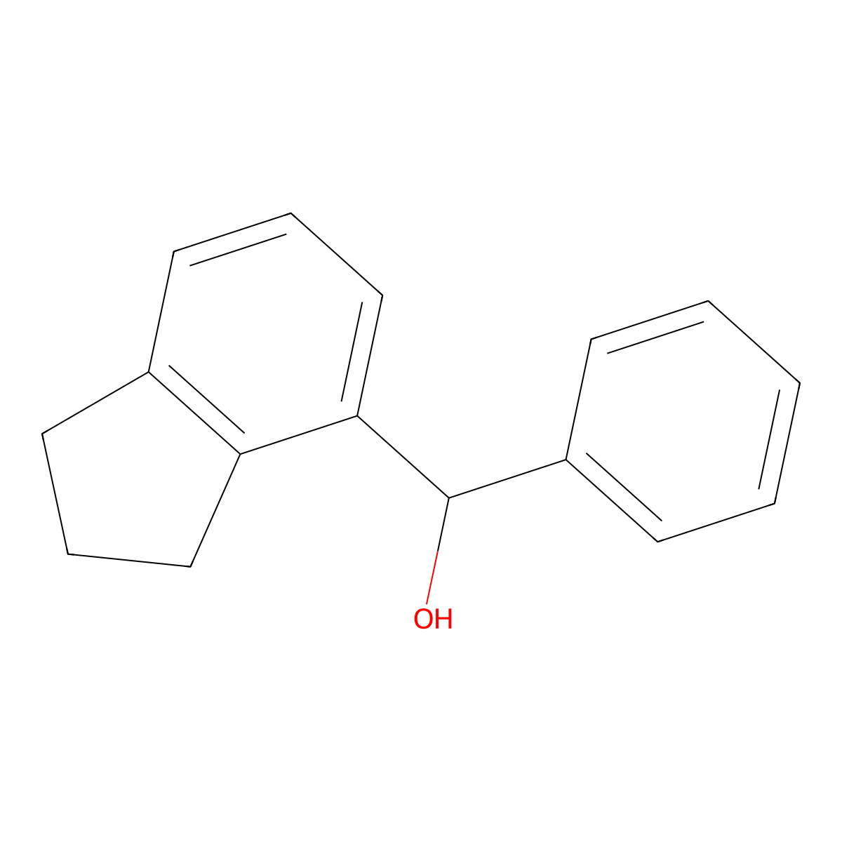 2,3-Dihydro-alpha-phenyl-1H-indene-4-methanol molecular structure, CAS 201486-99-9