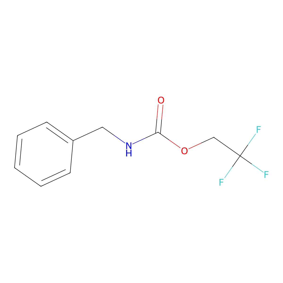 2,2,2-trifluoroethyl N-benzylcarbamate molecular structure, CAS 201487-97-0