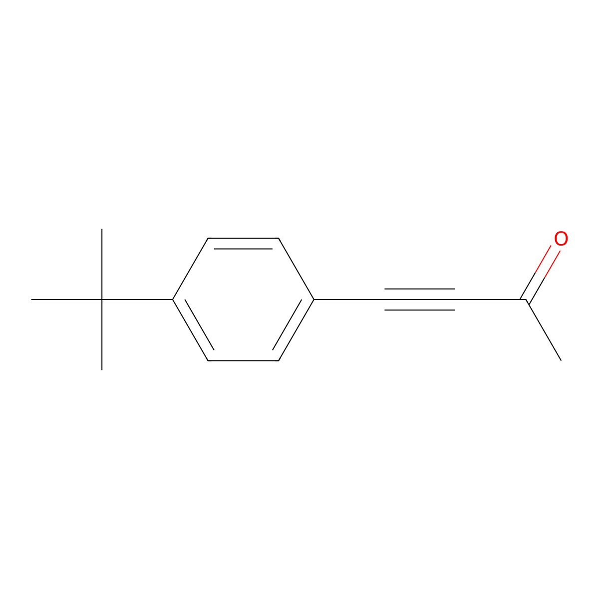 4-[4-(1,1-Dimethylethyl)phenyl]-3-butyn-2-one molecular structure, CAS 201489-30-7