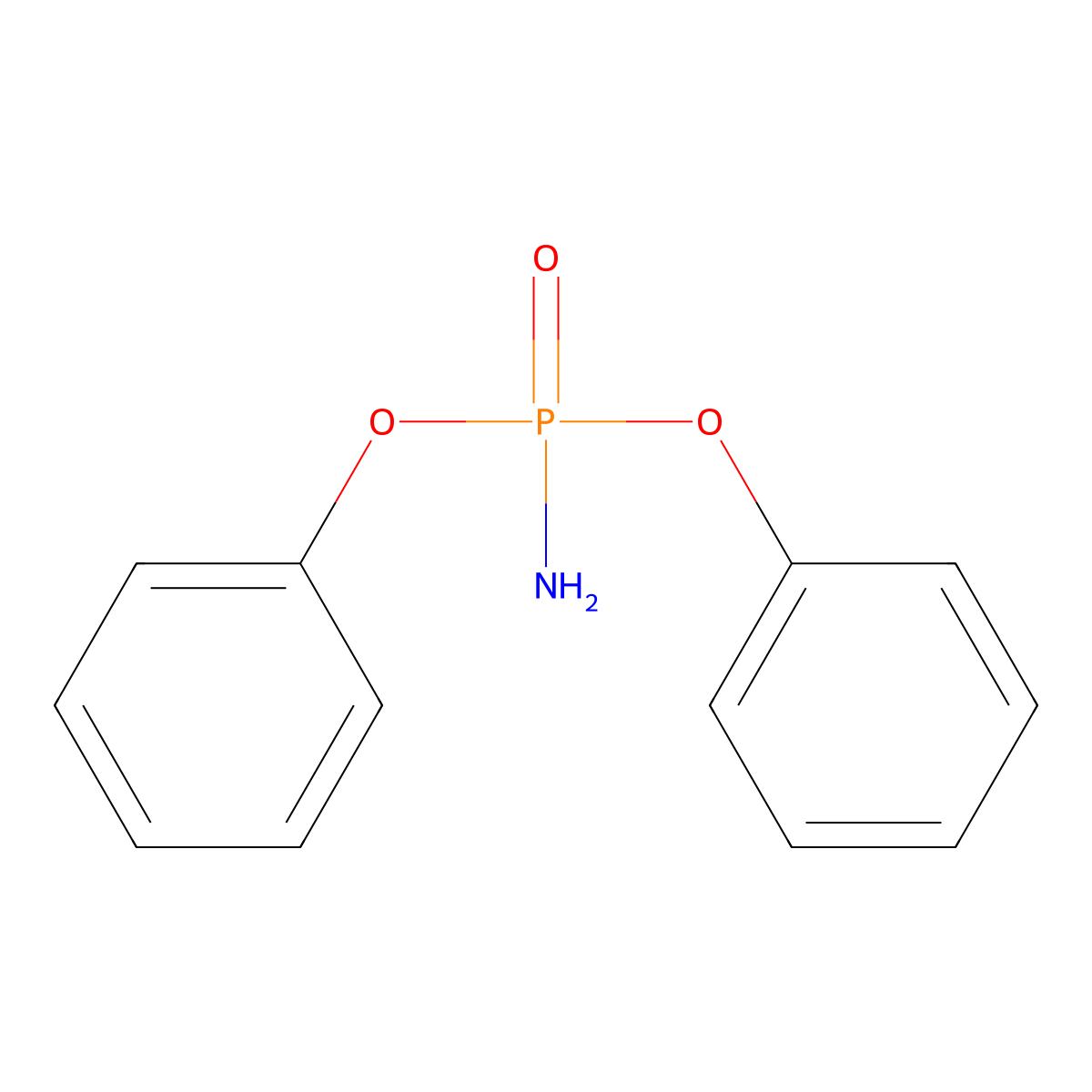 Phosphoramidic acid, diphenyl ester molecular structure, CAS 2015-56-7