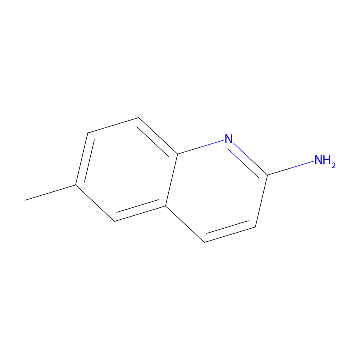 6-Methylquinolin-2-amine molecular structure, CAS 20150-84-9