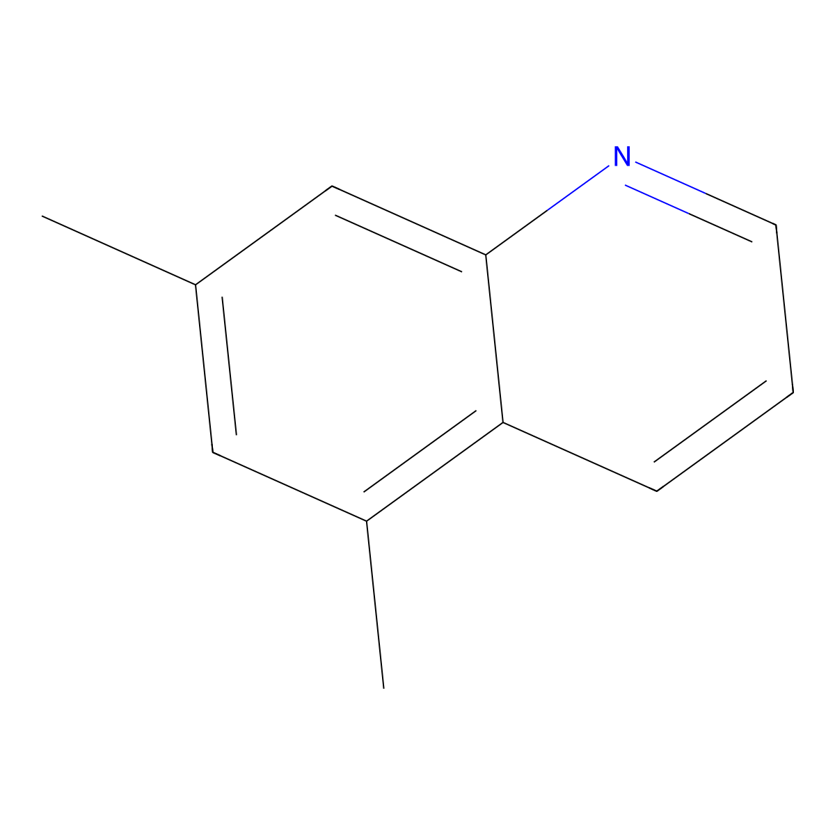 Quinoline, 5,7-dimethyl- molecular structure, CAS 20150-89-4