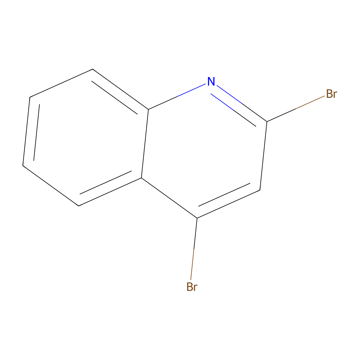 2,4-Dibromoquinoline molecular structure, CAS 20151-40-0