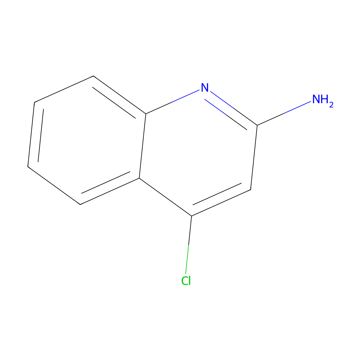 4-Chloroquinolin-2-amine molecular structure, CAS 20151-42-2
