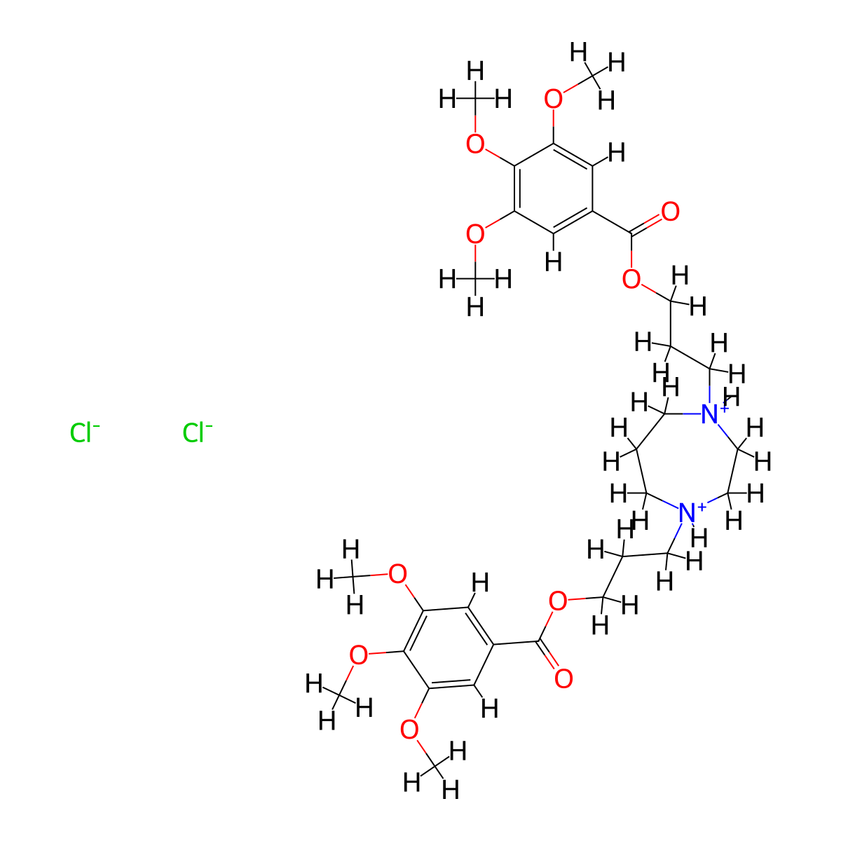 Dilazep hydrochloride molecular structure, CAS 20153-98-4
