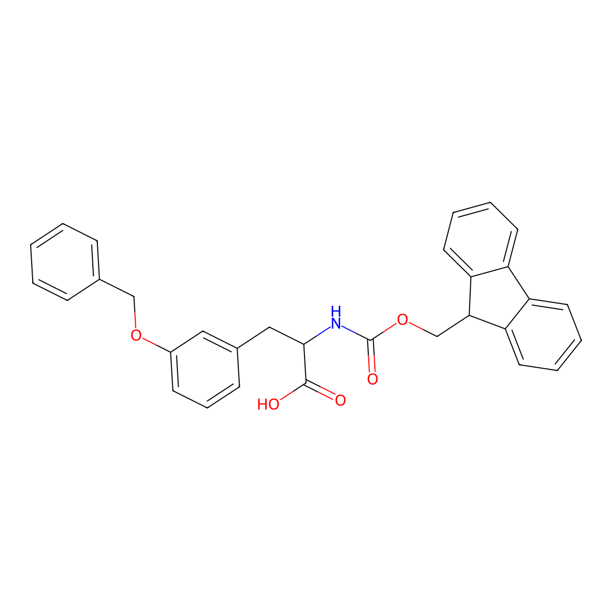 N-Fmoc-3-benzyloxy-L-phenylalanine molecular structure, CAS 2015382-73-5