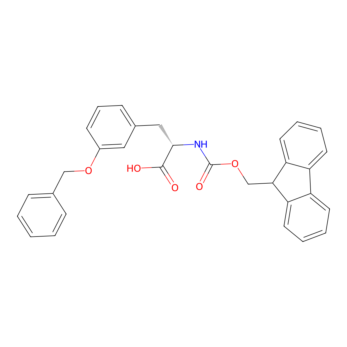 N-Fmoc-3-benzyloxy-L-phenylalanine molecular structure, CAS 2015382-73-5