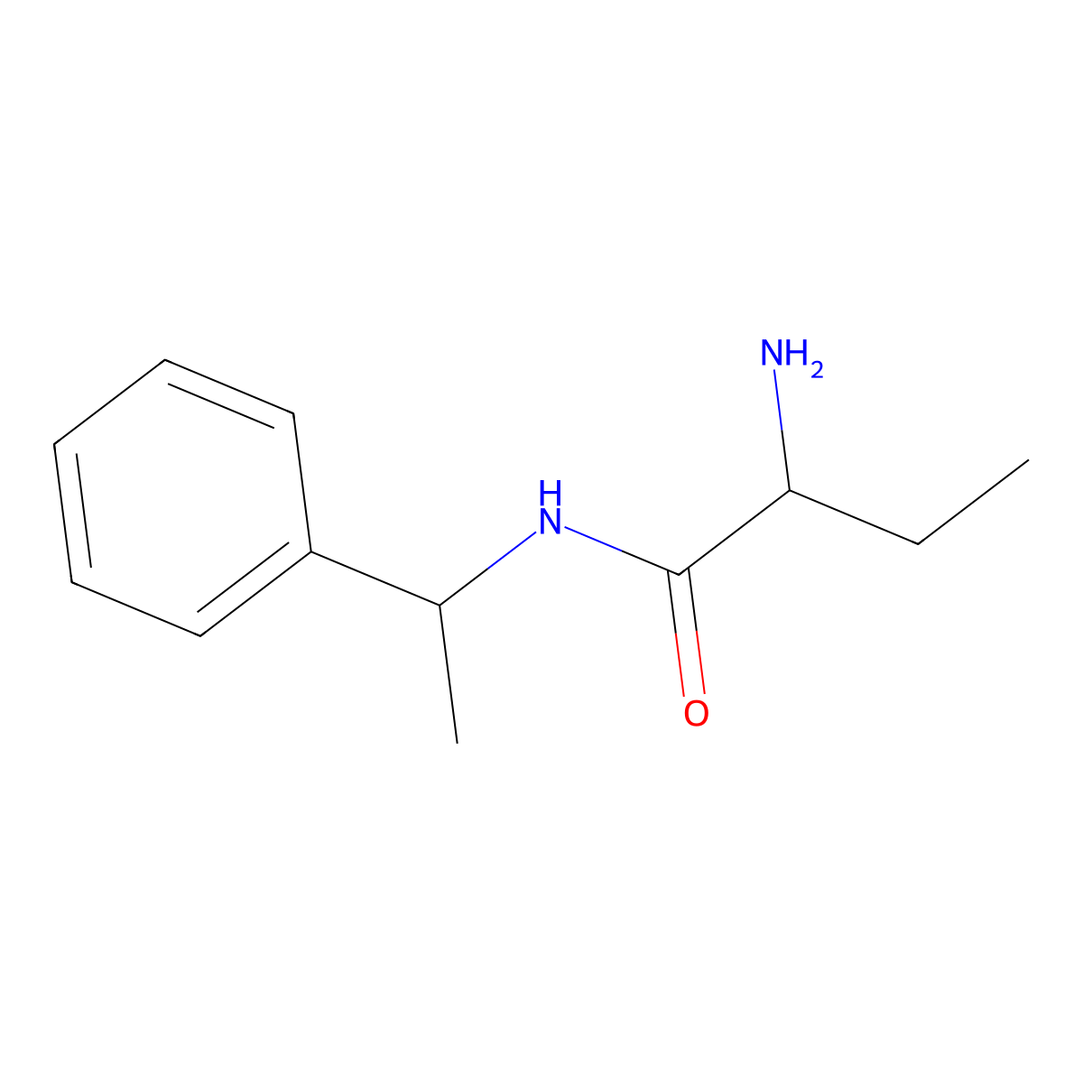 (S)-2-Amino-N-((R)-1-phenylethyl)butanamide molecular structure, CAS 2015398-26-0