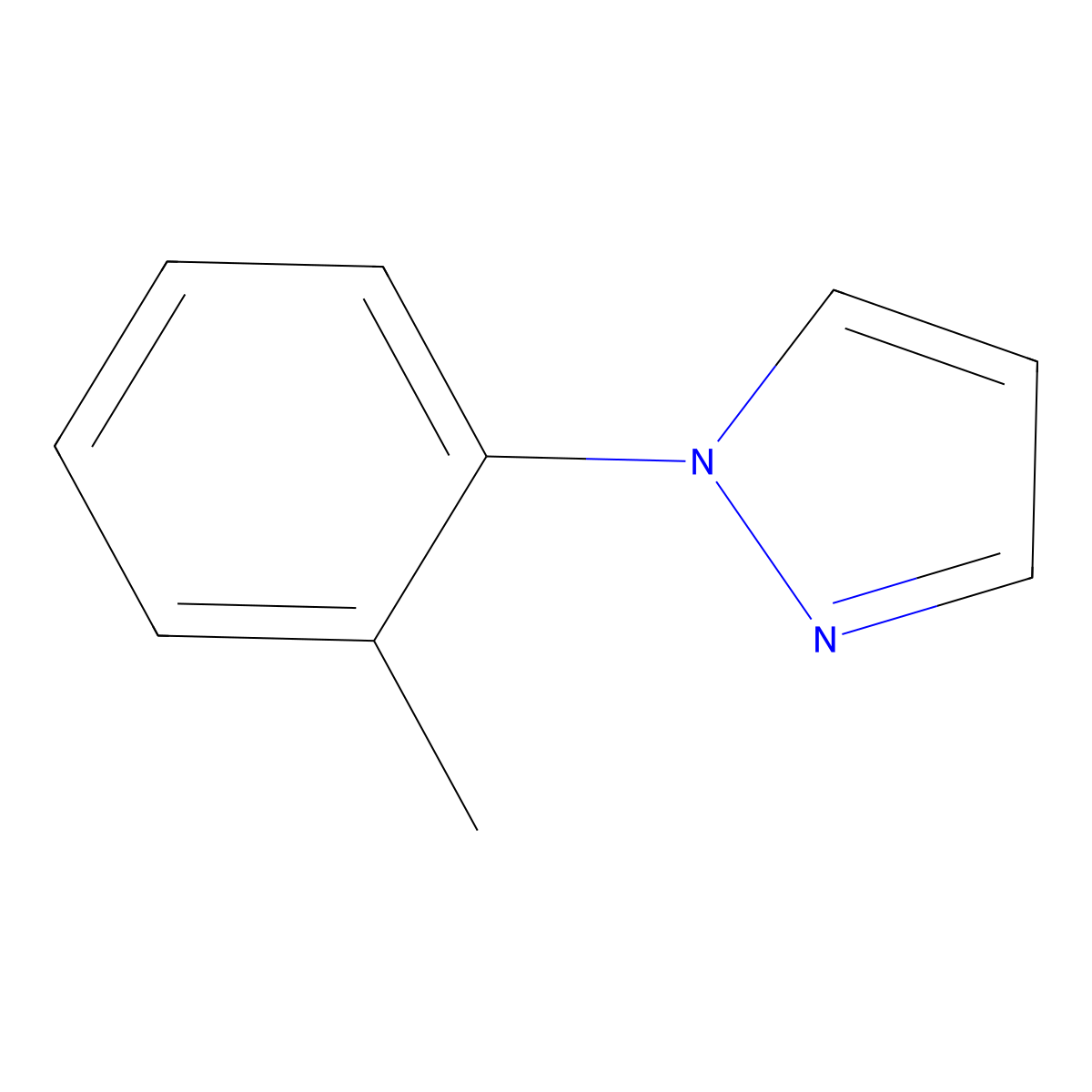 1-(2-Methylphenyl)-1H-pyrazole molecular structure, CAS 20157-44-2