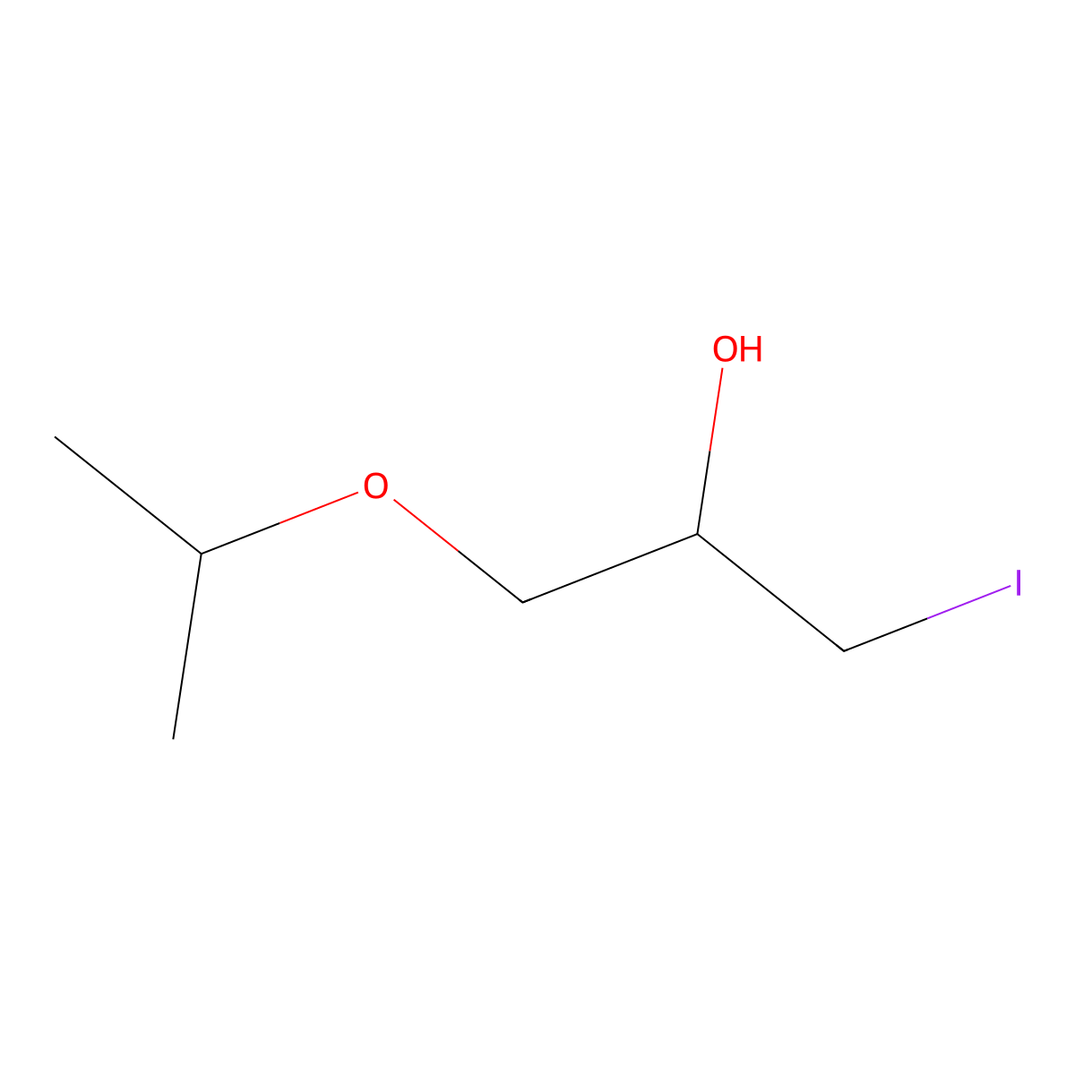 1-Iodo-3-(propan-2-yloxy)propan-2-ol molecular structure, CAS 201596-42-1