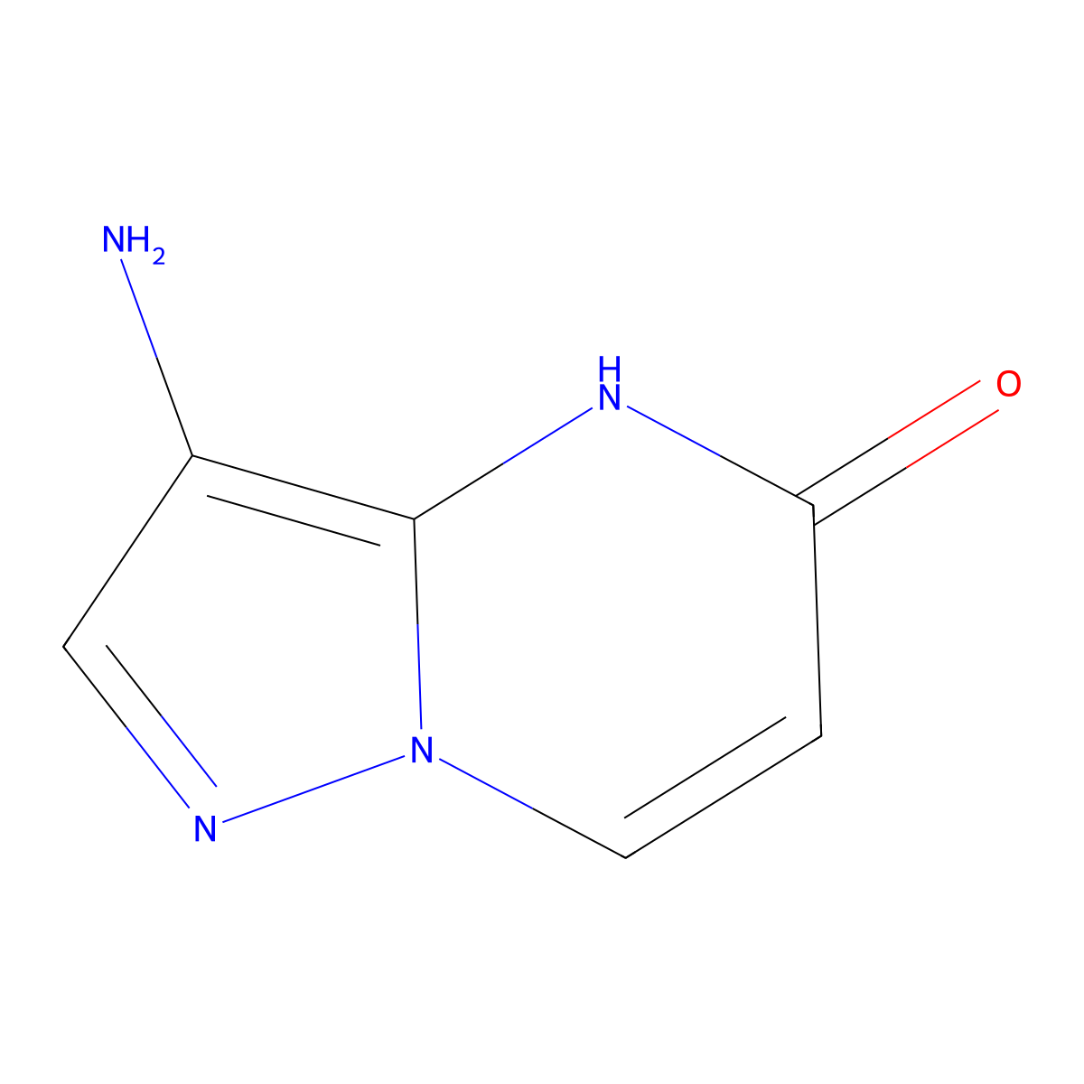 3-aminopyrazolo[1,5-a]pyrimidin-5(4H)-one molecular structure, CAS 201599-20-4