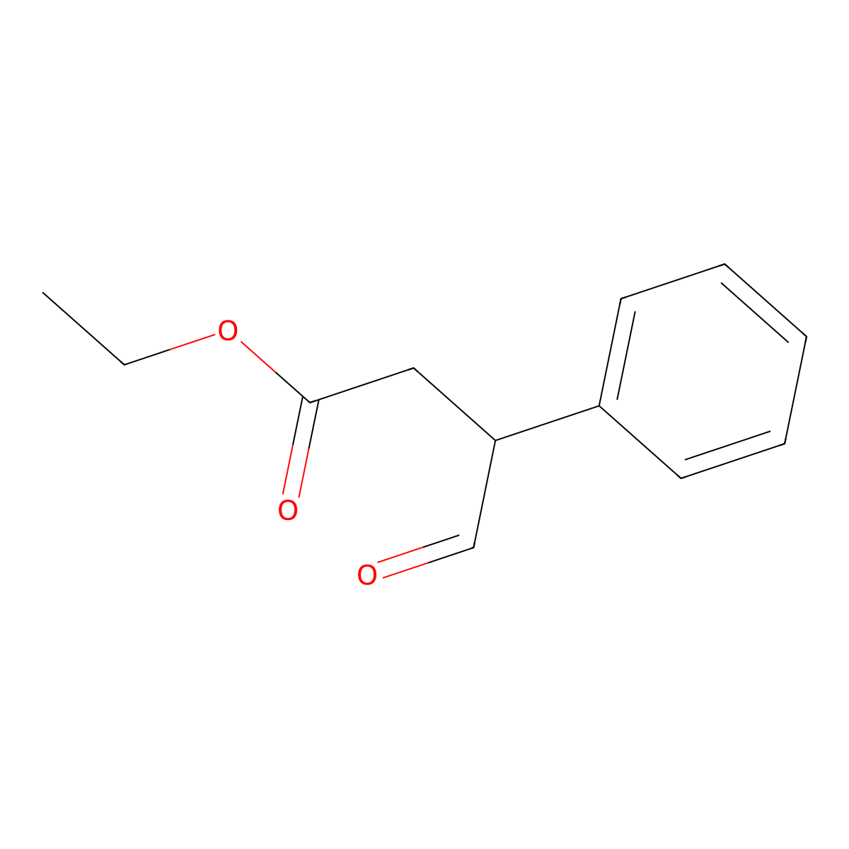 Ethyl 4-oxo-3-phenylbutanoate molecular structure, CAS 2016-01-5
