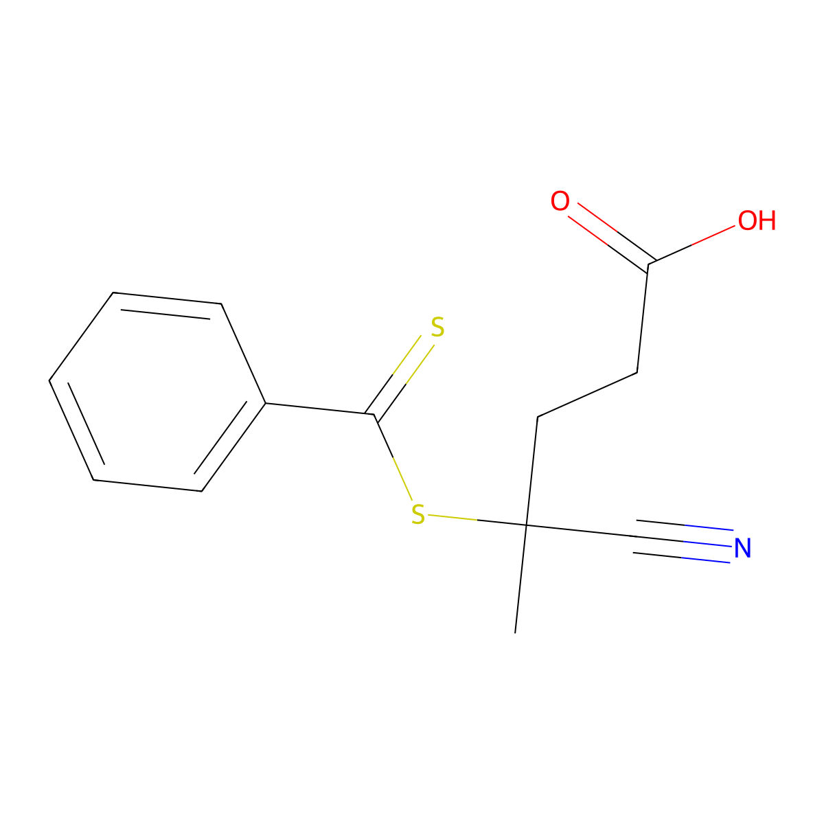 4-Cyano-4-[(phenylcarbonothioyl)thio]pentanoic Acid molecular structure, CAS 201611-92-9