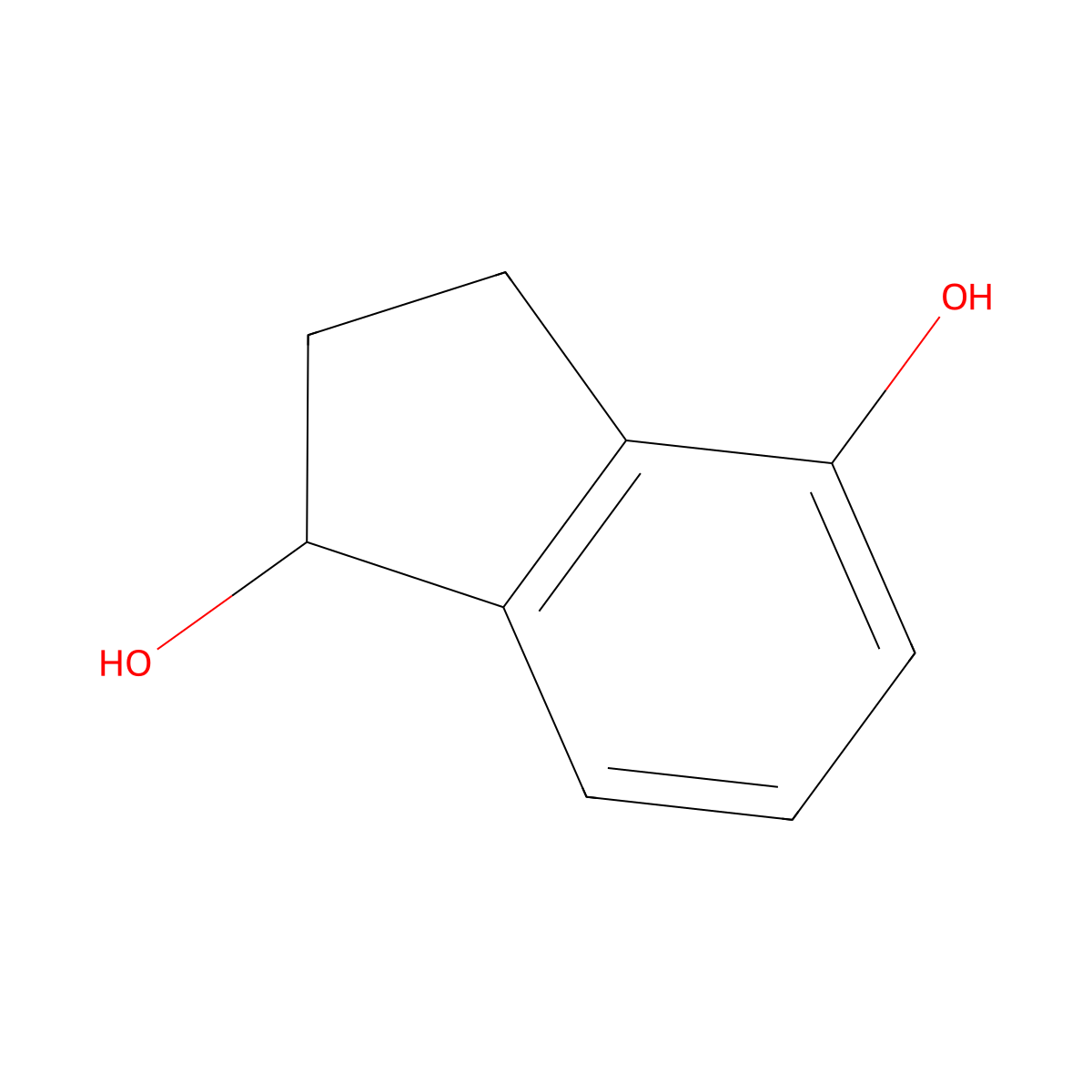 (1S)-2,3-dihydro-1H-indene-1,4-diol molecular structure, CAS 201655-77-8