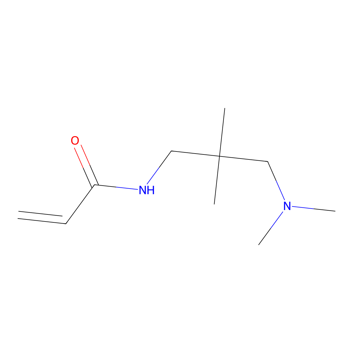 N-(3-(Dimethylamino)-2,2-dimethylpropyl)acrylamide molecular structure, CAS 20166-75-0