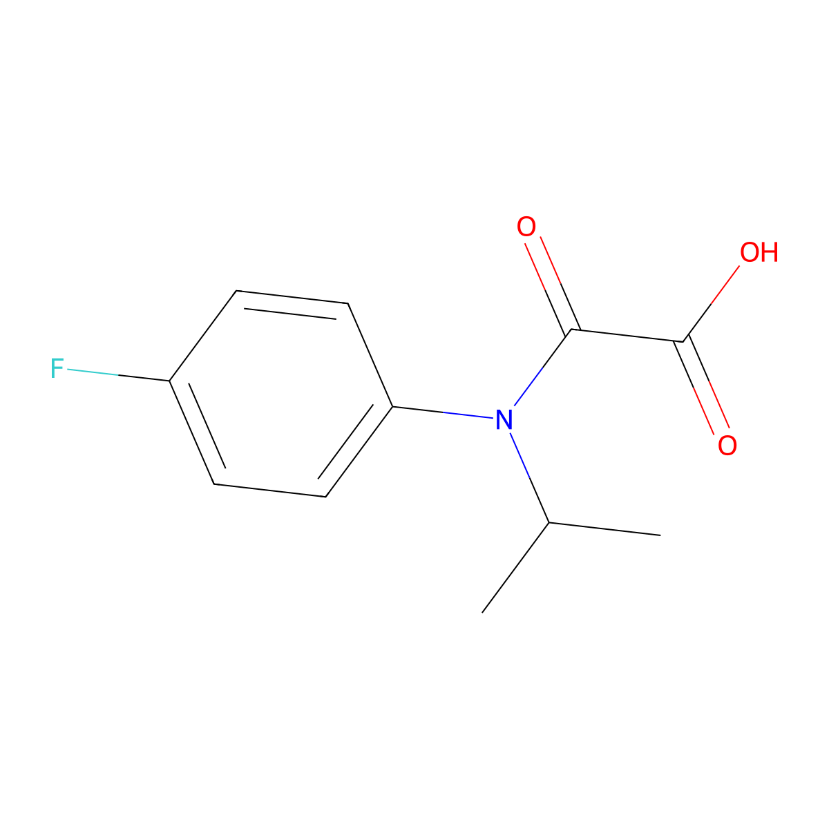 Flufenacet oxalate molecular structure, CAS 201668-31-7