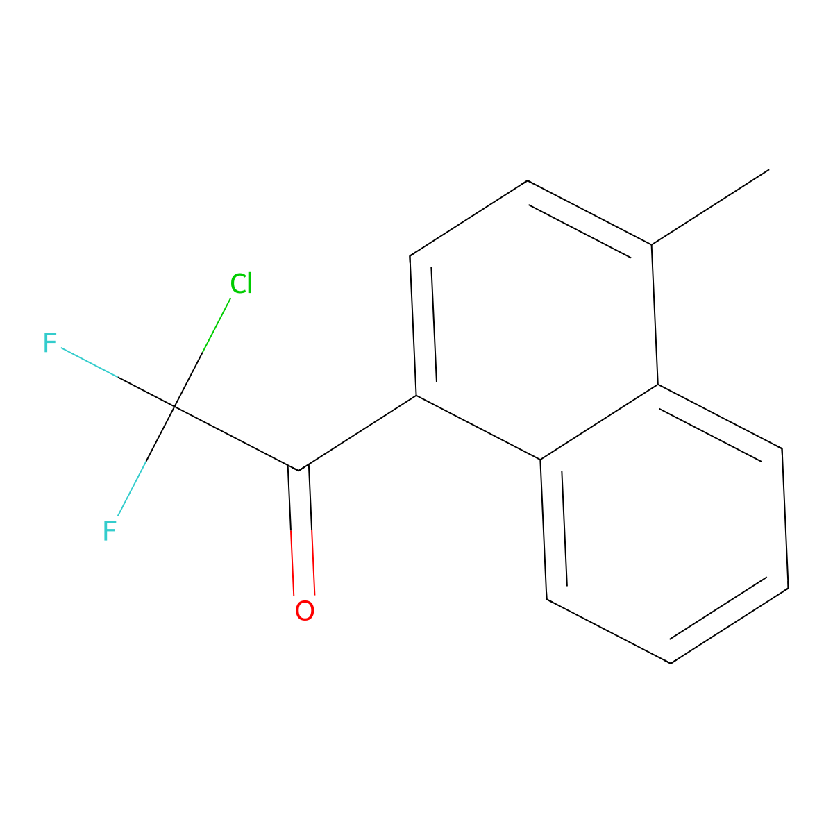 2-Chloro-2,2-difluoro-1-(4-methylnaphthalen-1-yl)ethanone molecular structure, CAS 2016853-55-5