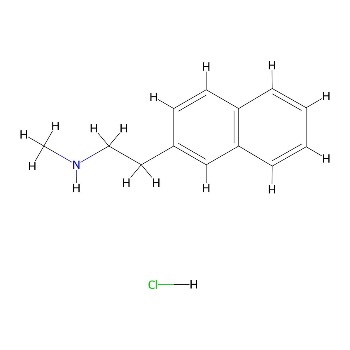 Methyl[2-(naphthalen-2-yl)ethyl]amine hydrochloride molecular structure, CAS 2017-08-5