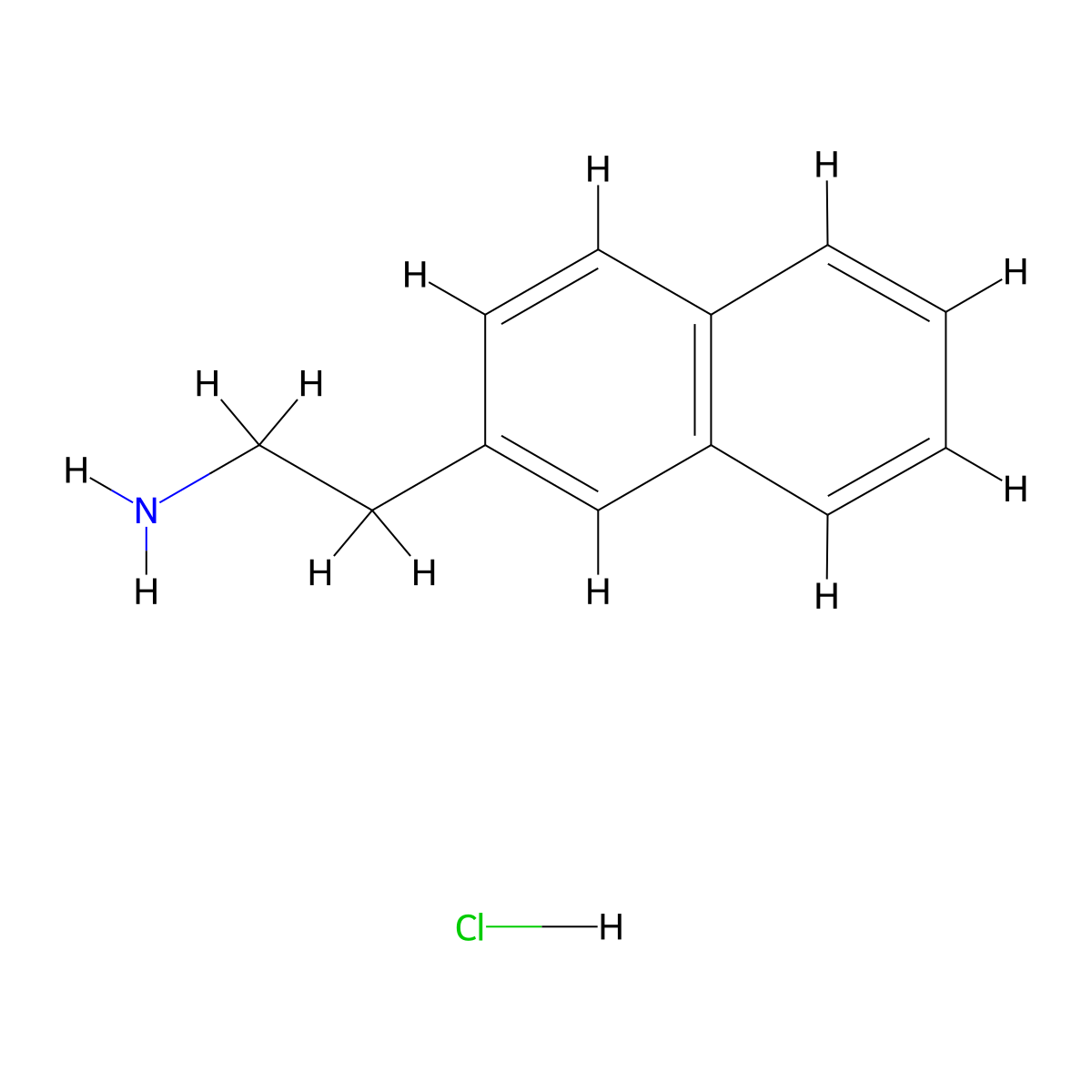 2-(Naphthalen-2-yl)ethan-1-amine hydrochloride molecular structure, CAS 2017-67-6
