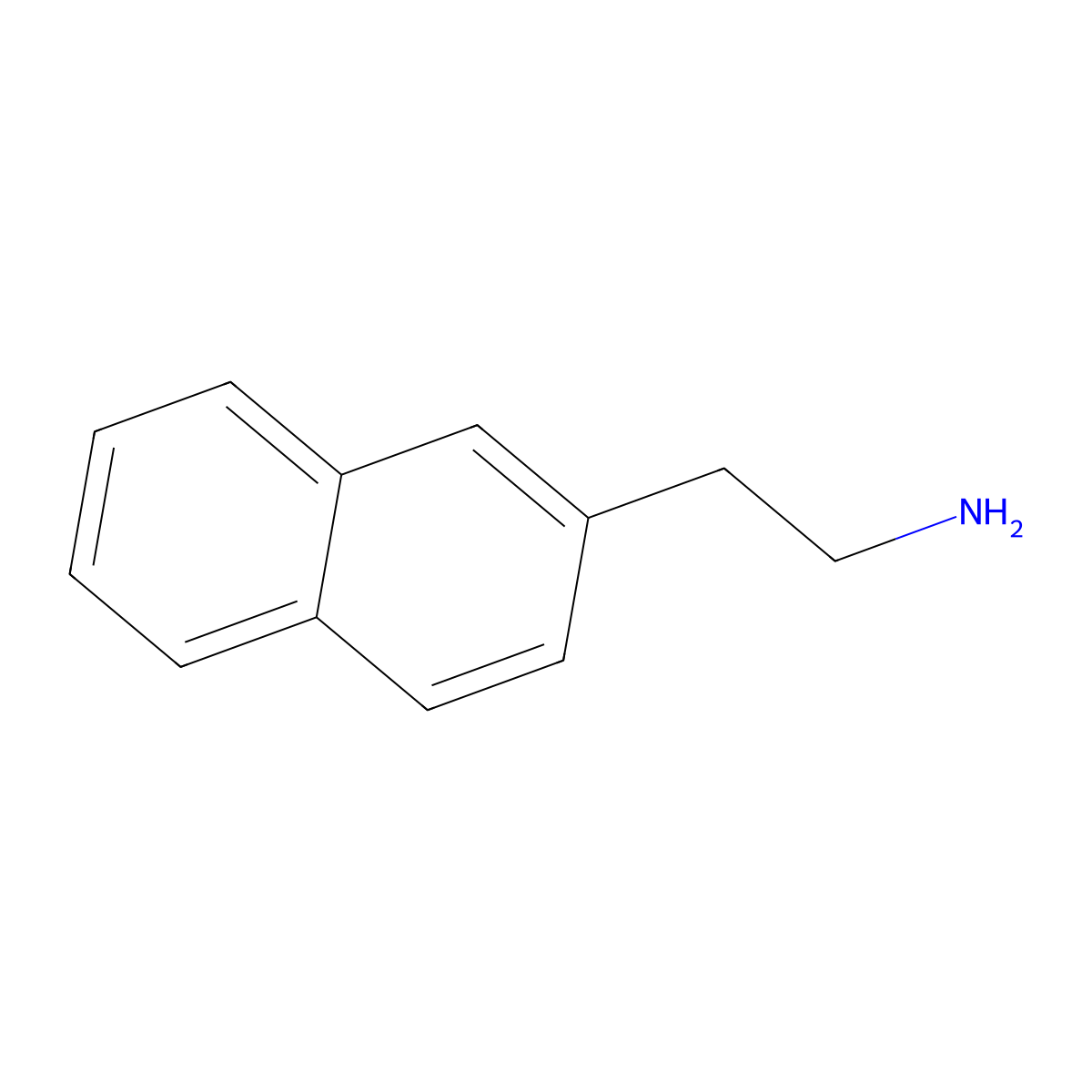 2-(2-Naphthyl)ethyl-amine molecular structure, CAS 2017-68-7