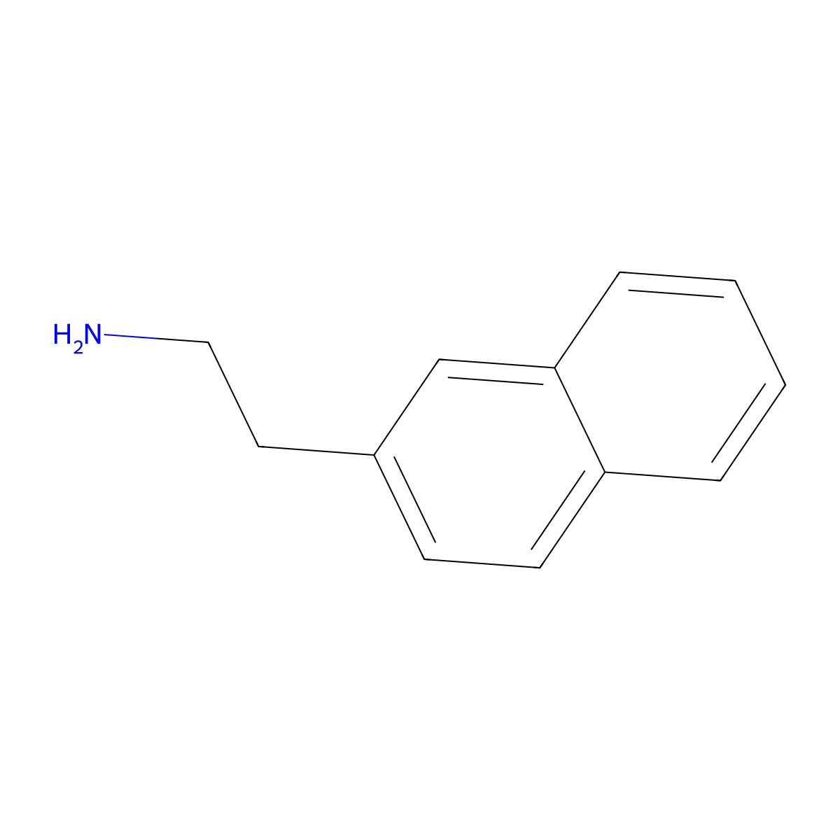 2-(2-Naphthyl)ethyl-amine molecular structure, CAS 2017-68-7