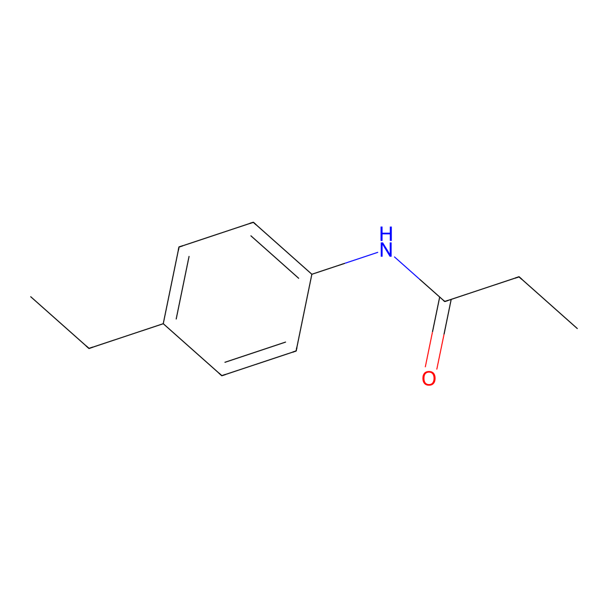 N-(4-ethylphenyl)propanamide molecular structure, CAS 20172-37-6
