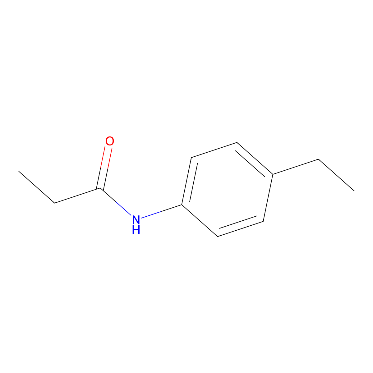 N-(4-ethylphenyl)propanamide molecular structure, CAS 20172-37-6