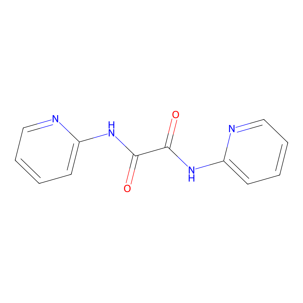 N,N'-Bis(2-pyridyl)oxalamide molecular structure, CAS 20172-97-8