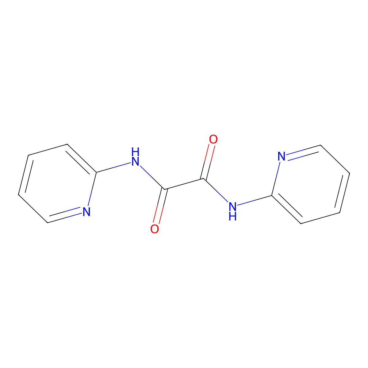 N,N'-Bis(2-pyridyl)oxalamide molecular structure, CAS 20172-97-8