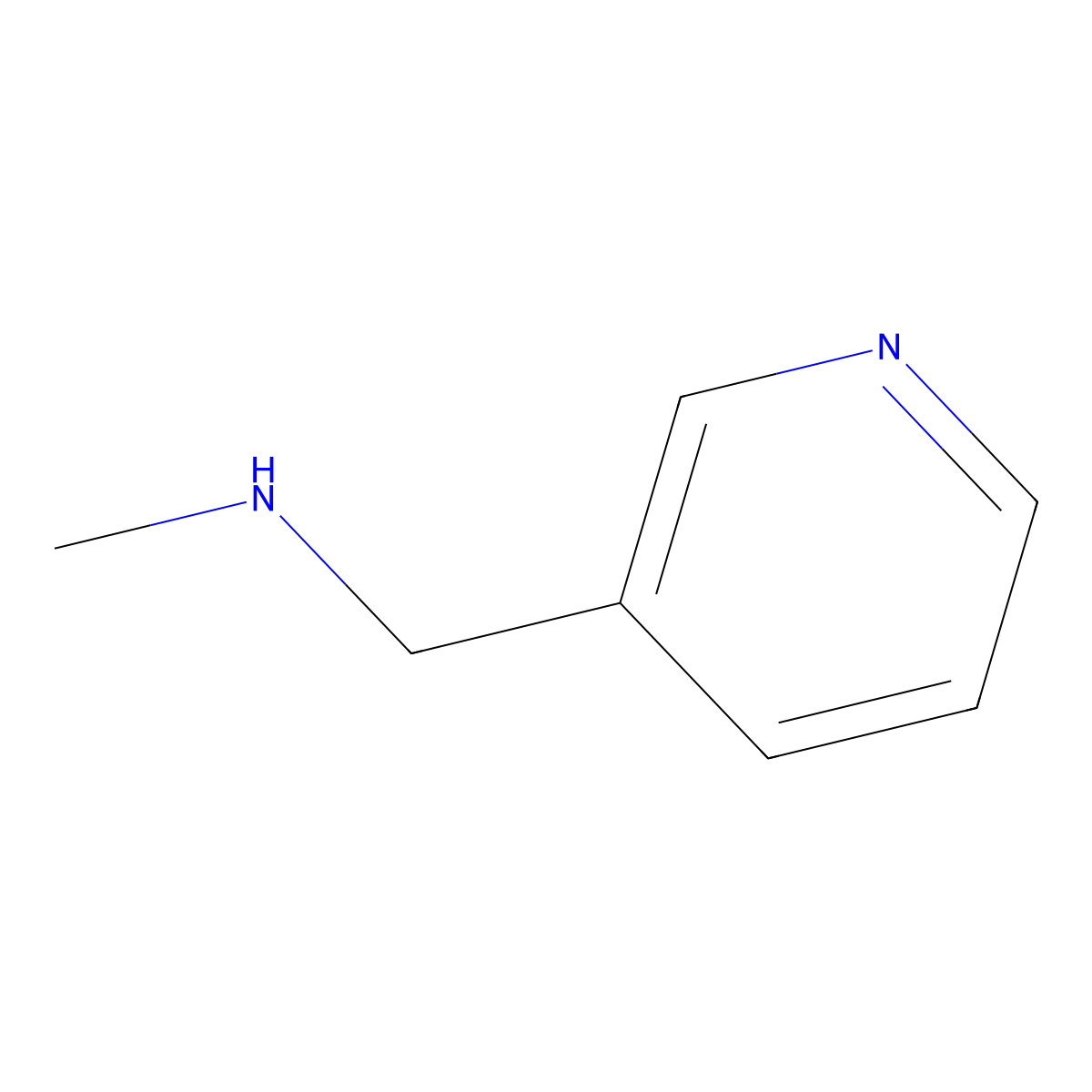 3-(Methylaminomethyl)pyridine molecular structure, CAS 20173-04-0