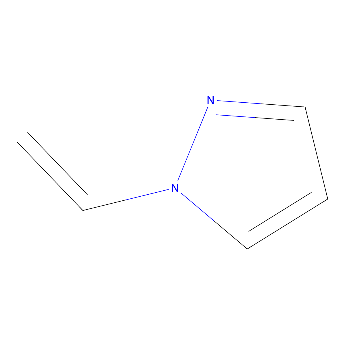 1-ethenyl-1H-pyrazole molecular structure, CAS 20173-98-2