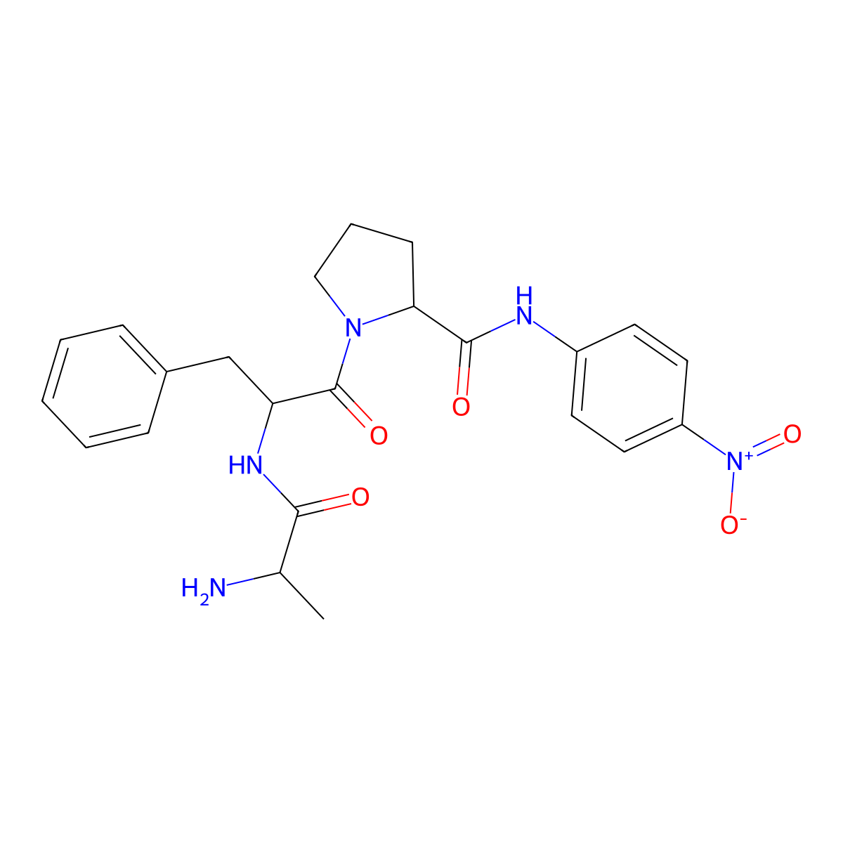 H-Ala-Phe-Pro-pNA molecular structure, CAS 201732-35-6