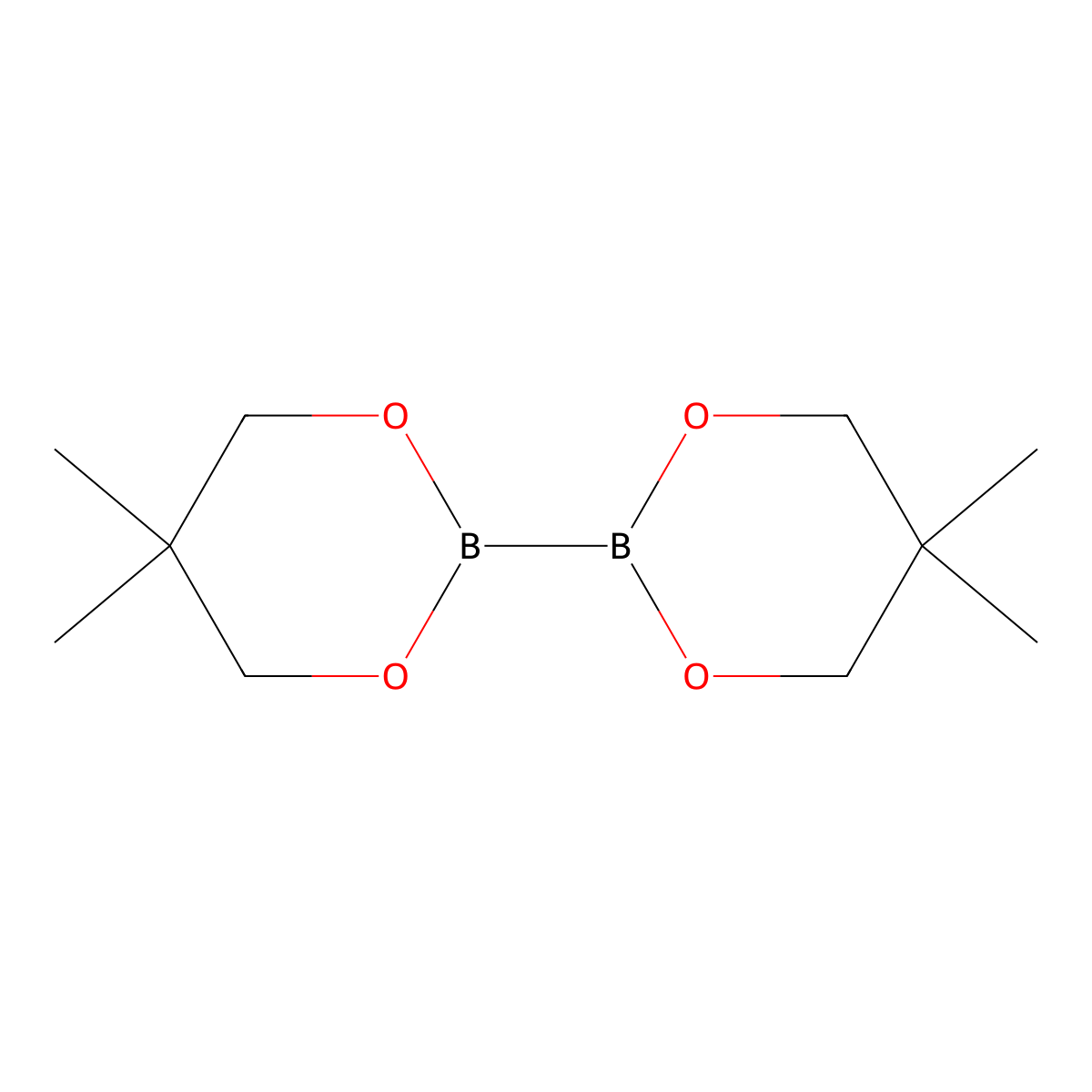 Bis(neopentyl glycolato)diboron molecular structure, CAS 201733-56-4