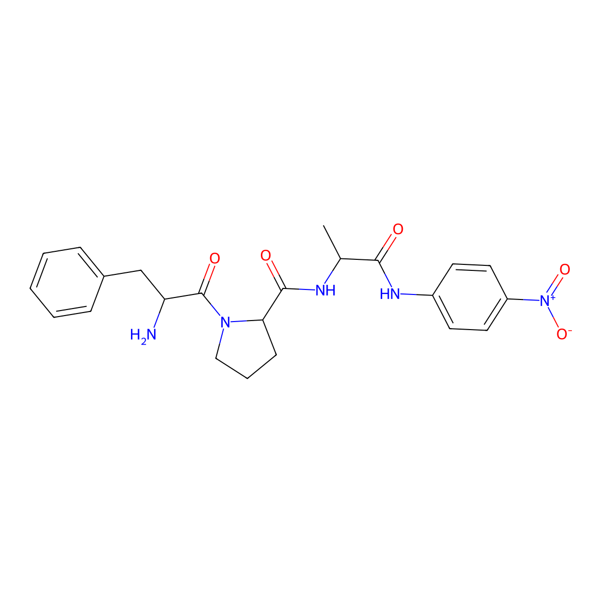 H-Phe-Pro-Ala-pNA molecular structure, CAS 201738-99-0