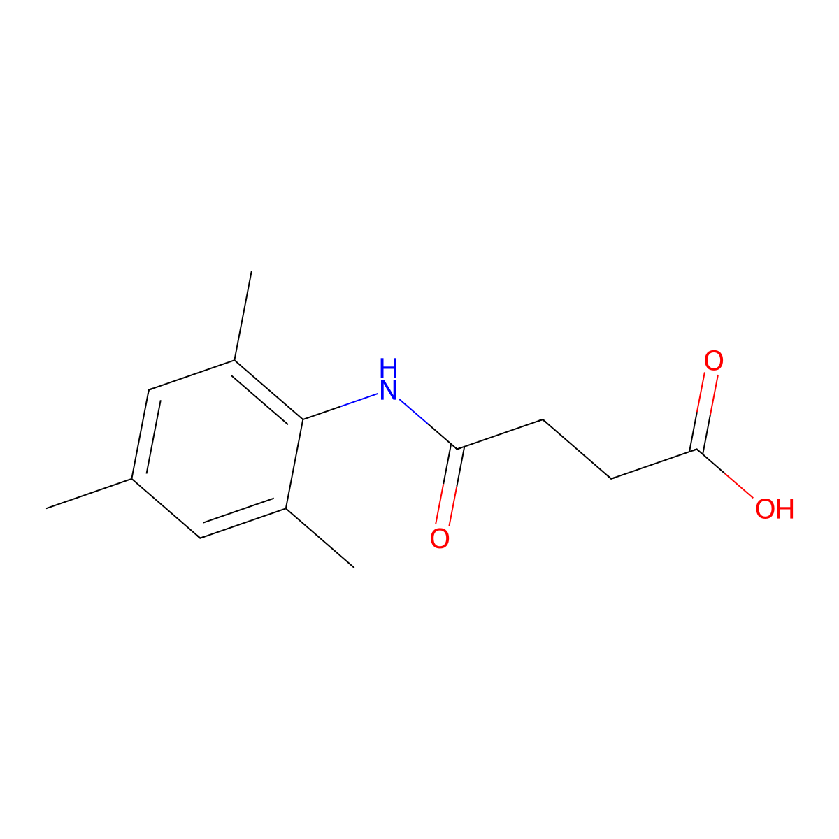 4-(Mesitylamino)-4-oxobutanoic acid molecular structure, CAS 201741-53-9