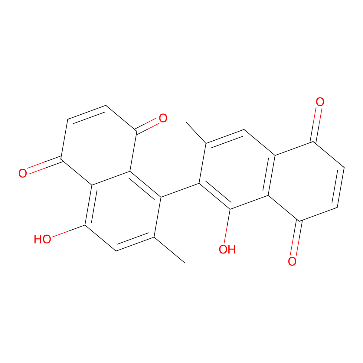Isodiospyrin molecular structure, CAS 20175-84-2