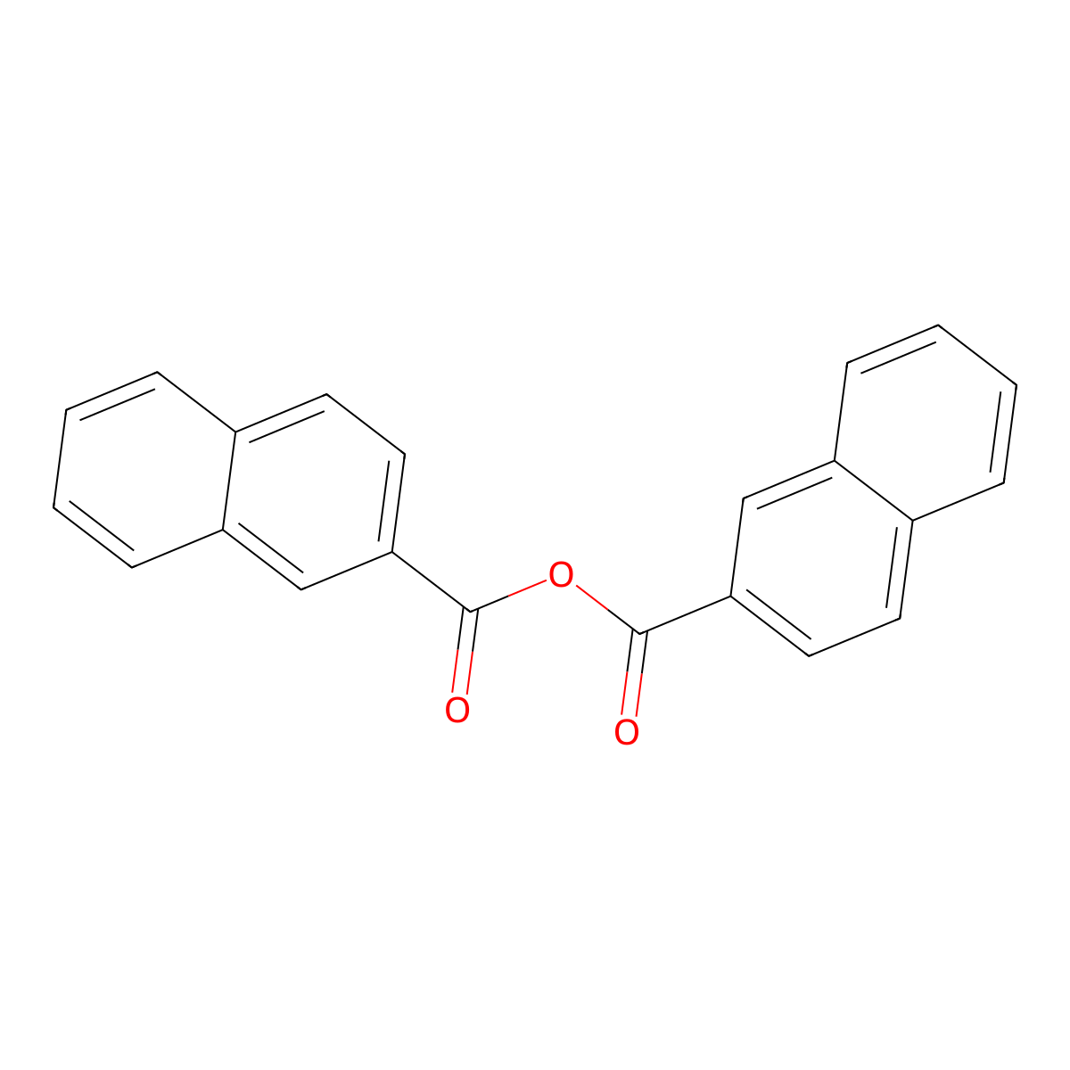 2-Naphthoic anhydride molecular structure, CAS 20176-11-8