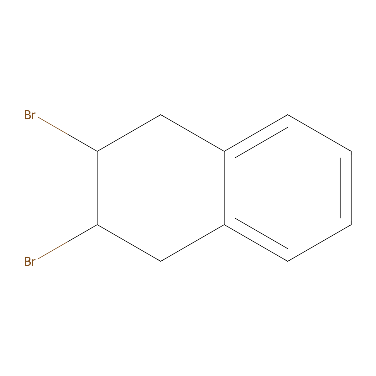 2,3-Dibromo-1,2,3,4-tetrahydronaphthalene molecular structure, CAS 2018-87-3