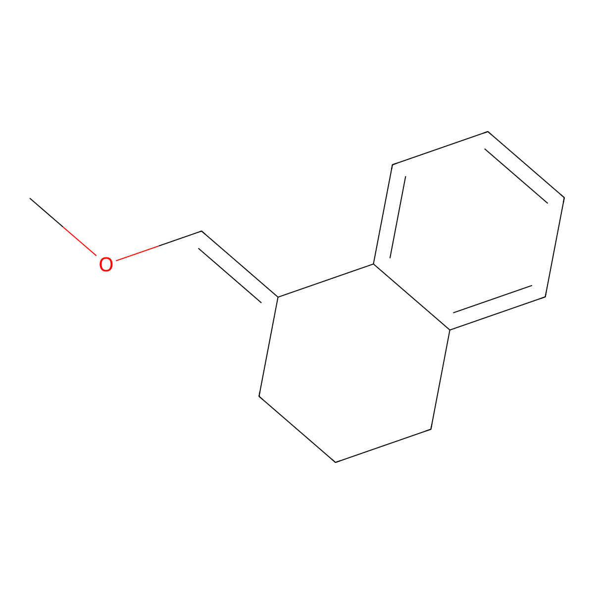 1-(Methoxymethylidene)-1,2,3,4-tetrahydronaphthalene molecular structure, CAS 201801-48-1