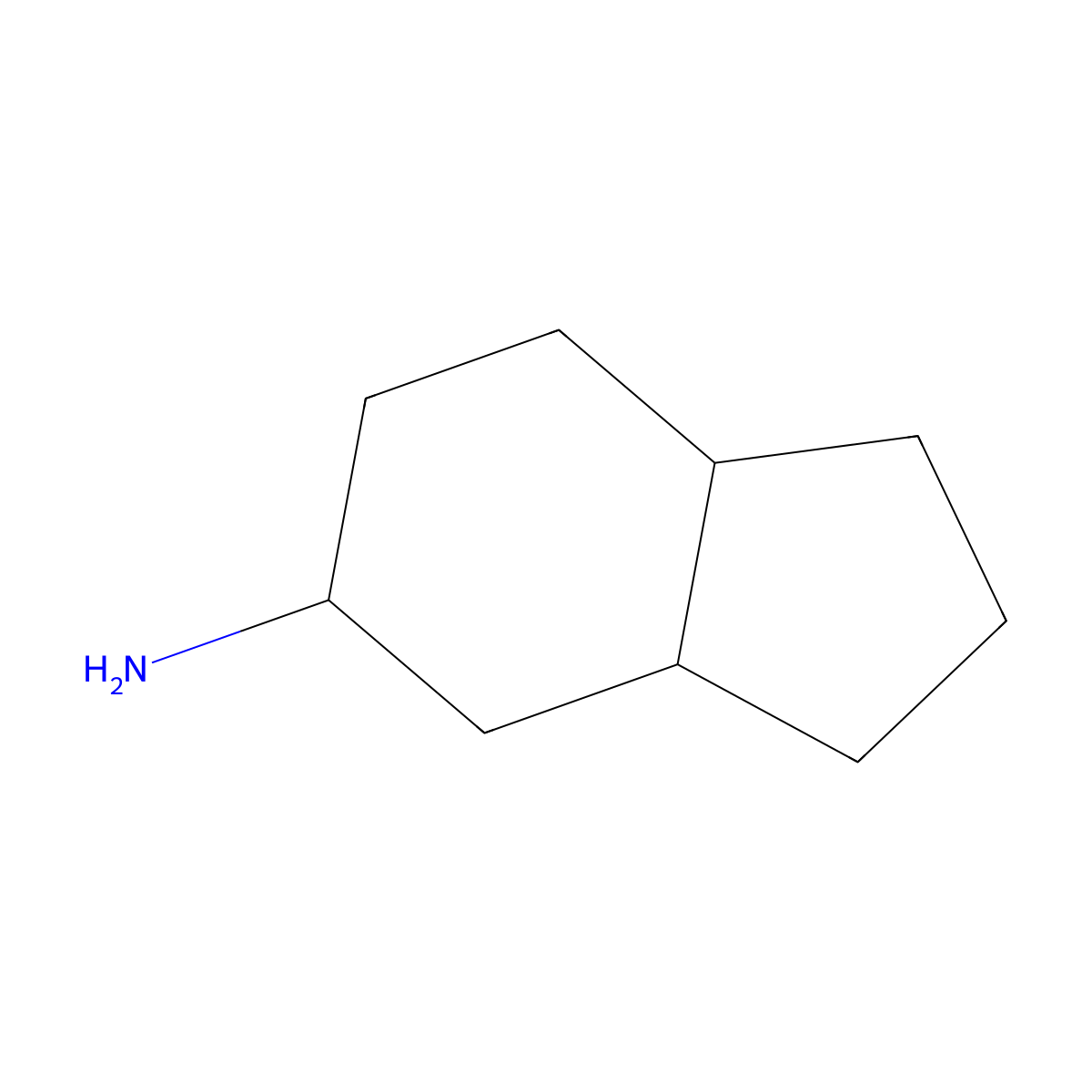 octahydro-1H-inden-5-amine molecular structure, CAS 20184-38-7