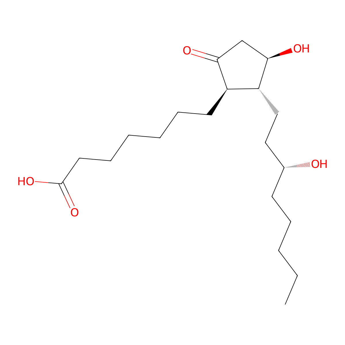 13,14-dihydro-15(R)-Prostaglandin E1 molecular structure, CAS 201848-10-4